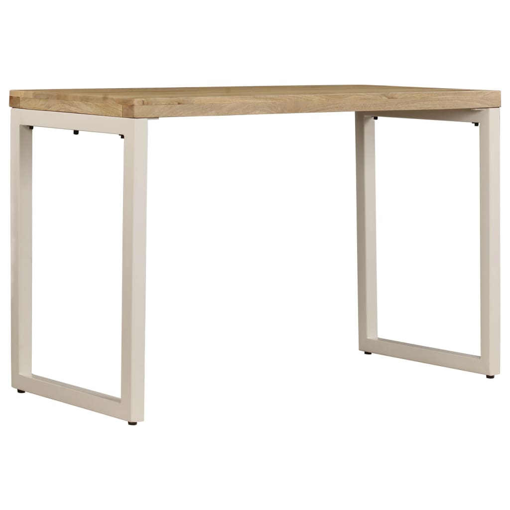 Esstisch 115 x 55 x 76 cm Massivholz Mango und Stahl