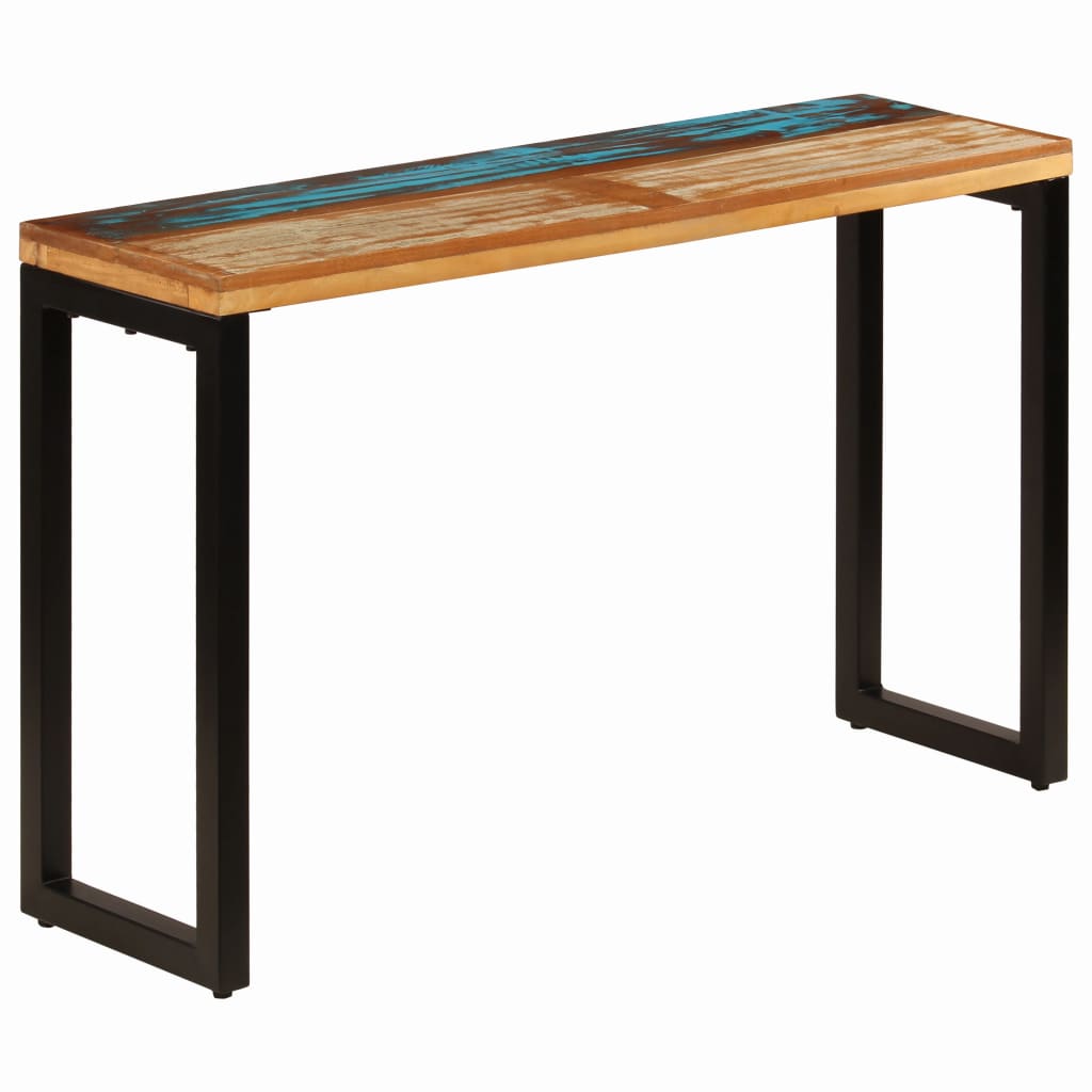 Konsolentisch 120x35x76 cm Altholz und Stahl