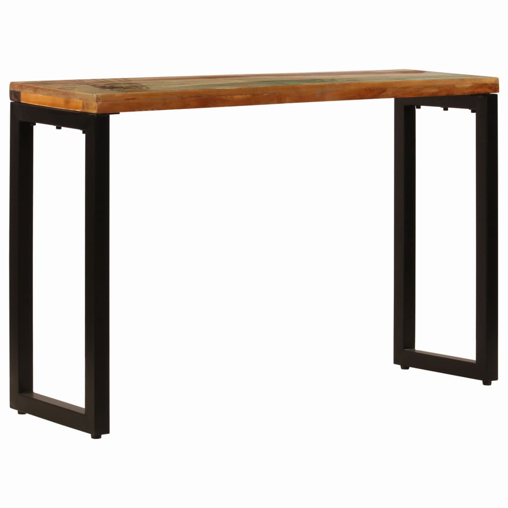 Konsolentisch 120x35x76 cm Altholz und Stahl