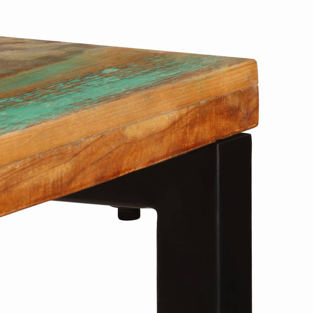 Konsolentisch 120x35x76 cm Altholz und Stahl