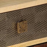 Thumbnail for TV-Ablage 120 x 30 x 40 cm Massivholz Mango