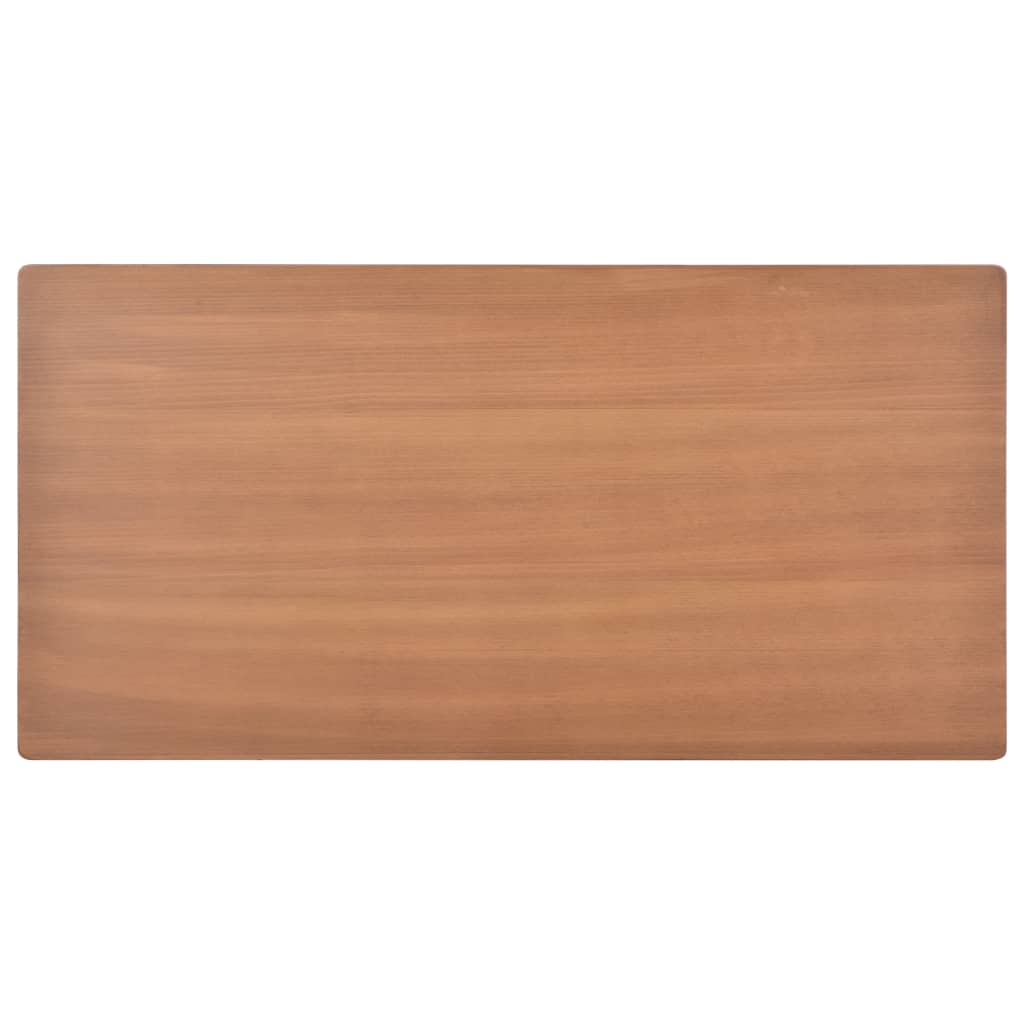 Esstisch Braun 120×60×73 cm Massives Sperrholz Stahl
