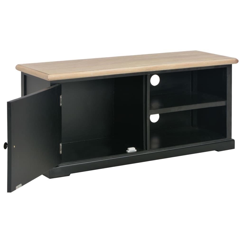TV-Schrank Schwarz 90 x 30 x 40 cm Holz