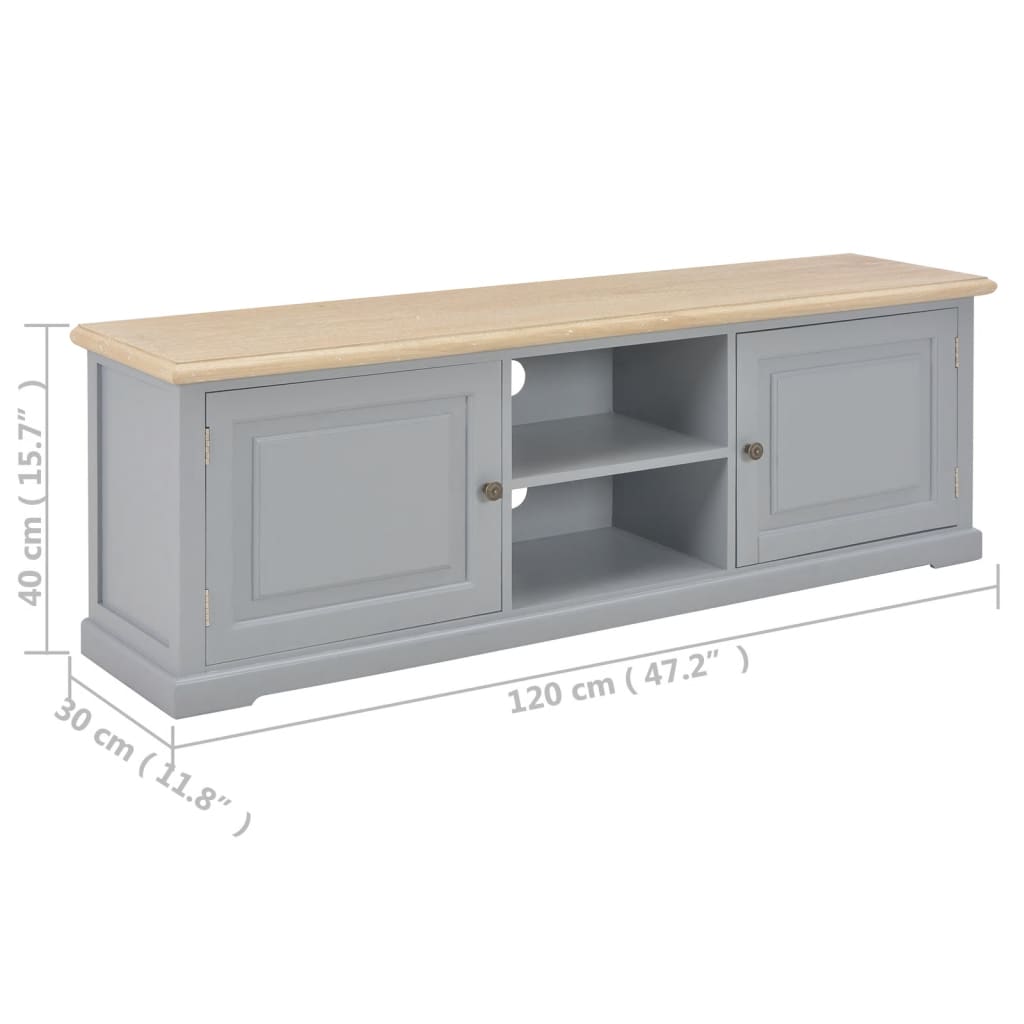 TV-Schrank Grau 120×30×40 cm Holz