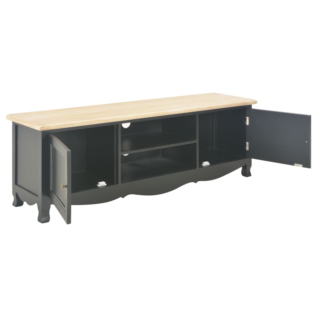 TV-Schrank Schwarz 120×30×40 cm Holz