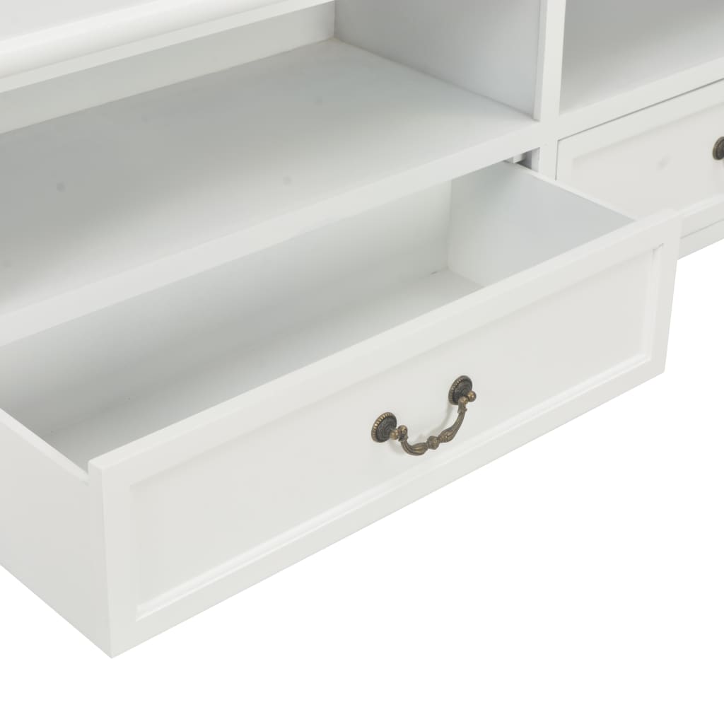 TV-Schrank Weiß 120x30x40 cm Holz