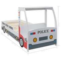 Thumbnail for Kinderbett im Polizeiauto-Design mit Schreibtisch 90 x 200 cm