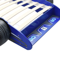 Thumbnail for Kinderbett im Rennwagen-Design 90 x 200 cm Blau