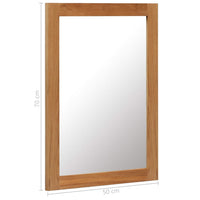 Thumbnail for Spiegel 50x70 cm Eiche Massivholz