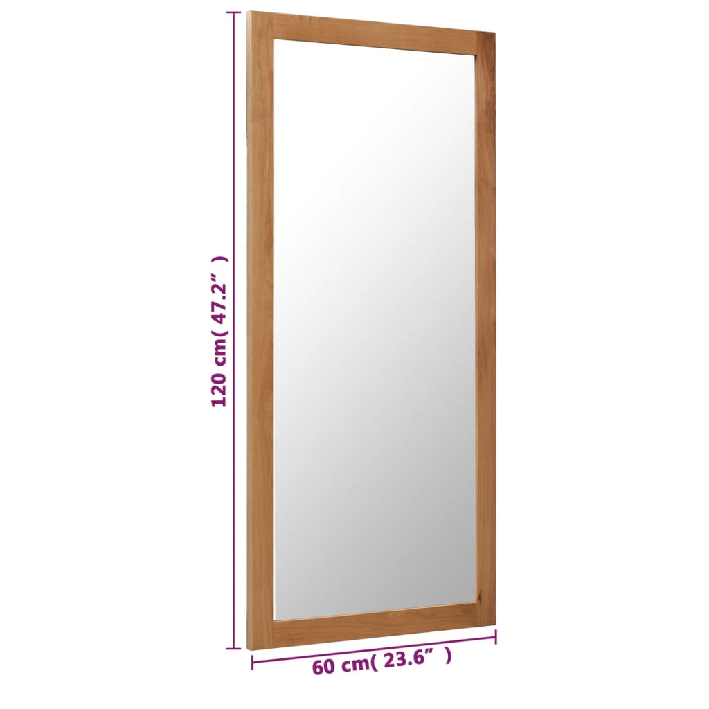 Spiegel 60x120 cm Eiche Massivholz