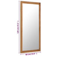 Thumbnail for Spiegel 60x120 cm Eiche Massivholz