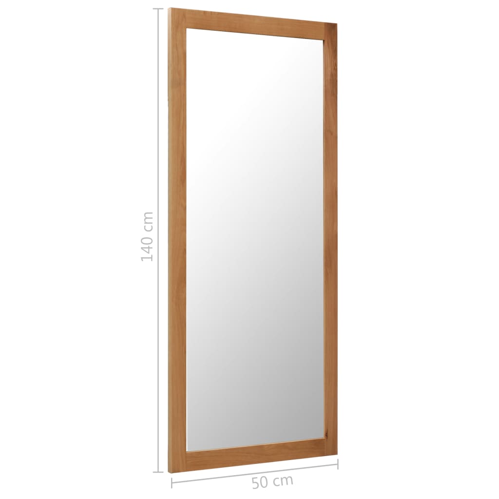 Spiegel 50 x 140 cm Massivholz Eiche