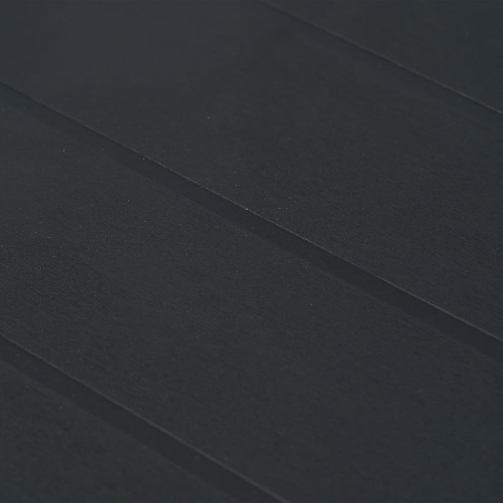 Gartentisch Anthrazit 150 x 90 x 72 cm Kunststoff Rattan-Optik