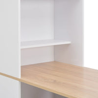Thumbnail for Bartisch mit Schrank Weiß 115x59x200 cm