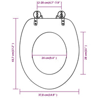 Thumbnail for Toilettensitze mit Deckel 2 Stk. MDF Altholz