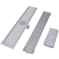 Thumbnail for Lineare Duschrinnen 2 Stk. 730 x 140 mm Edelstahl