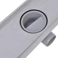 Thumbnail for Lineare Duschrinnen 2 Stk. Linien 1030 x 140 mm Edelstahl