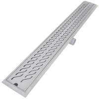 Thumbnail for Lineare Duschrinnen 2 Stk. Wellen 1030 x 140 mm Edelstahl