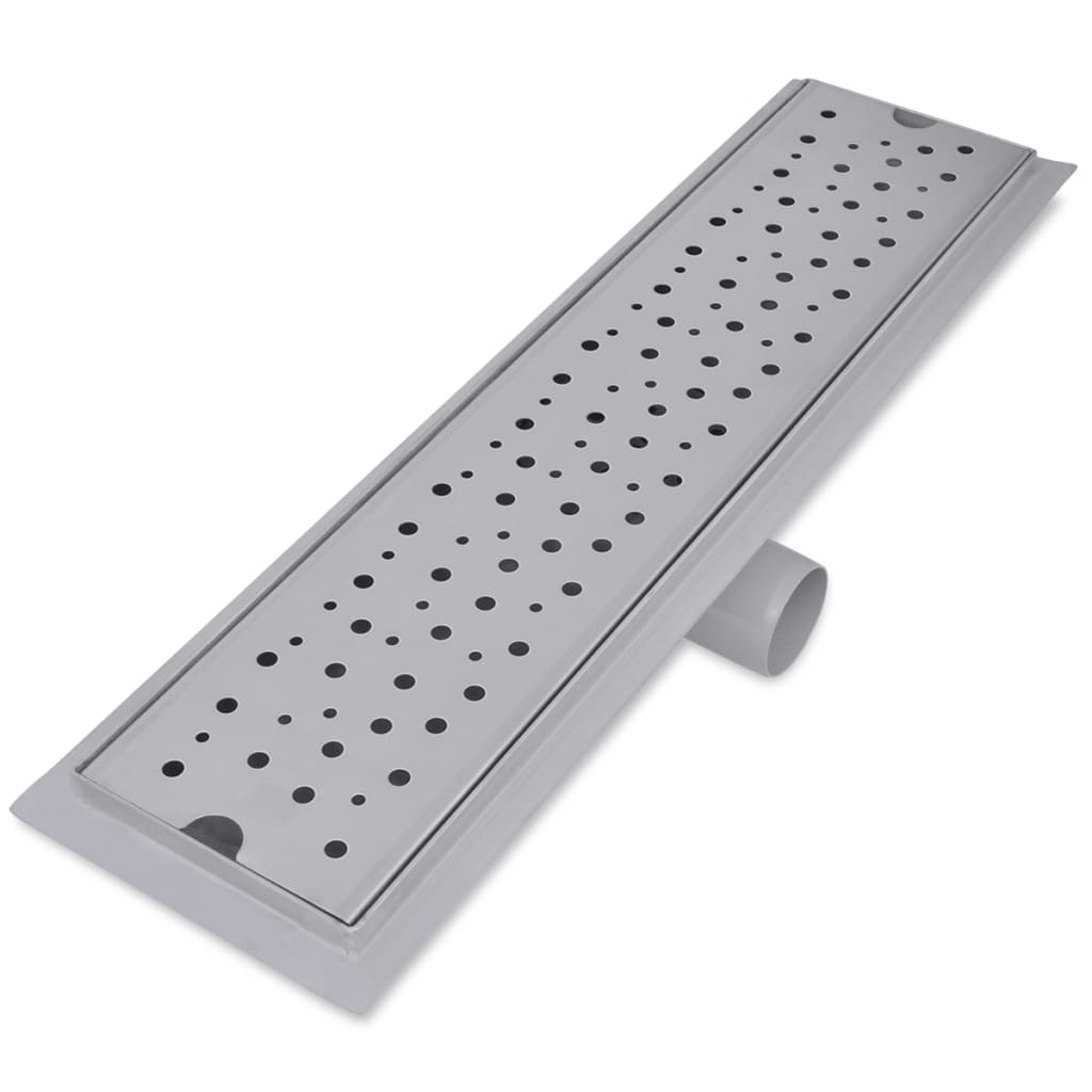 Lineare Duschrinnen 2 Stk. Blasen 530 x 140 mm Edelstahl