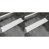 Thumbnail for Lineare Duschrinnen 2 Stk. Blasen 530 x 140 mm Edelstahl