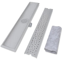 Thumbnail for Lineare Duschrinnen 2 Stk. Blasen 730 x 140 mm Edelstahl