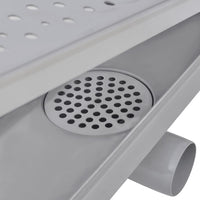 Thumbnail for Lineare Duschrinnen 2 Stk. Blasen 930 x 140 mm Edelstahl