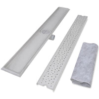 Thumbnail for Lineare Duschrinnen 2 Stk. Blasen 1030 x 140 mm Edelstahl