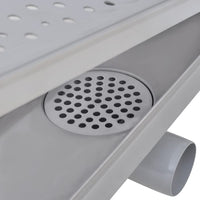 Thumbnail for Lineare Duschrinnen 2 Stk. Blasen 1030 x 140 mm Edelstahl