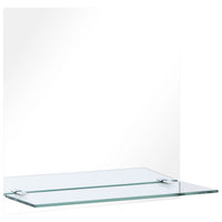 Thumbnail for Wandspiegel mit Regal 50×50 cm Hartglas