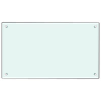Thumbnail for Küchenrückwand Weiß 70x40 cm Hartglas