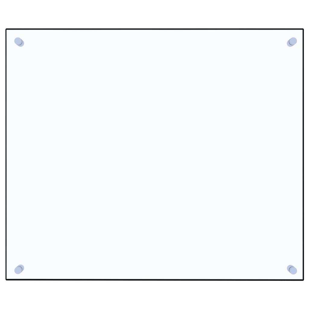 Küchenrückwand Transparent 70x60 cm Hartglas