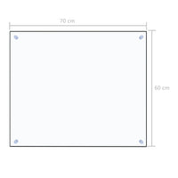 Thumbnail for Küchenrückwand Transparent 70x60 cm Hartglas