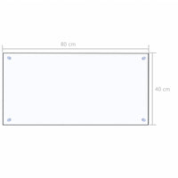 Thumbnail for Küchenrückwand Transparent 80×40 cm Hartglas