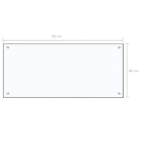 Thumbnail for Küchenrückwand Transparent 90×40 cm Hartglas