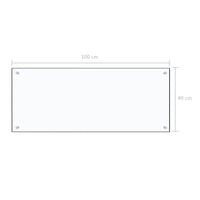 Thumbnail for Küchenrückwand Transparent 100×40 cm Hartglas
