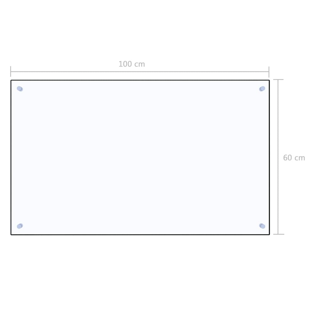 Küchenrückwand Transparent 100×60 cm Hartglas