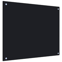 Thumbnail for Küchenrückwand Schwarz 70x60 cm Hartglas