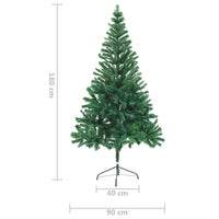 Thumbnail for Künstlicher Weihnachtsbaum mit Ständer 180 cm 564 Zweige