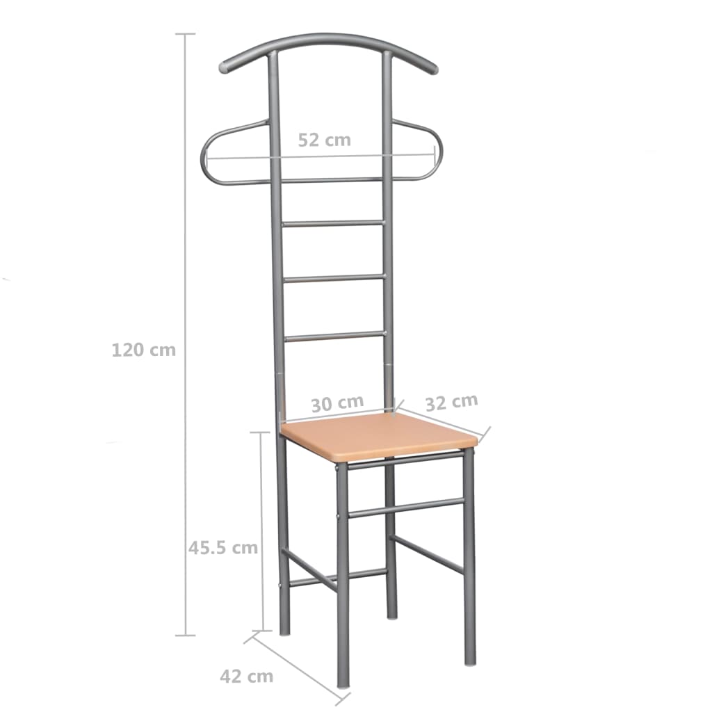 Herrendiener Stühle 2 Stk. Metall