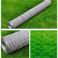 Thumbnail for Maschendrahtzaun Verzinkter Stahl Hexagon 1×25 m Silbern