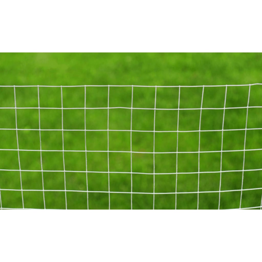 Maschendrahtzaun Verzinkter Stahl Quadrat 1×25 m Silbern
