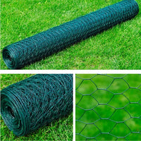 Thumbnail for Maschendraht Verzinkter Stahl Hexagon 1×25 m Dunkelgrün
