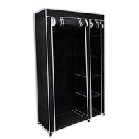 Thumbnail for Faltbarer Stoffschrank Schwarz 110 x 45 x 175 cm