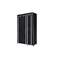 Thumbnail for Faltbarer Stoffschrank Schwarz 110 x 45 x 175 cm