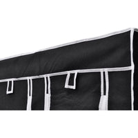Thumbnail for Faltbarer Stoffschrank Schwarz 110 x 45 x 175 cm