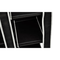 Thumbnail for Faltbarer Stoffschrank Schwarz 110 x 45 x 175 cm
