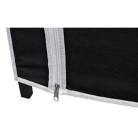 Thumbnail for Faltbarer Stoffschrank Schwarz 110 x 45 x 175 cm