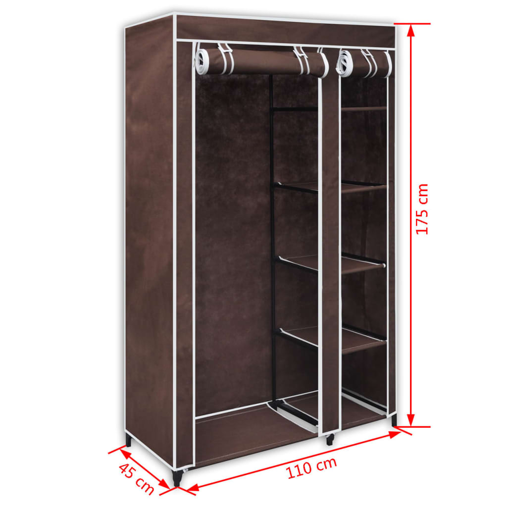 Stoffschrank Braun