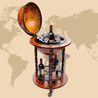 Thumbnail for Globus-Bar mit Flaschenregal Eukalyptusholz