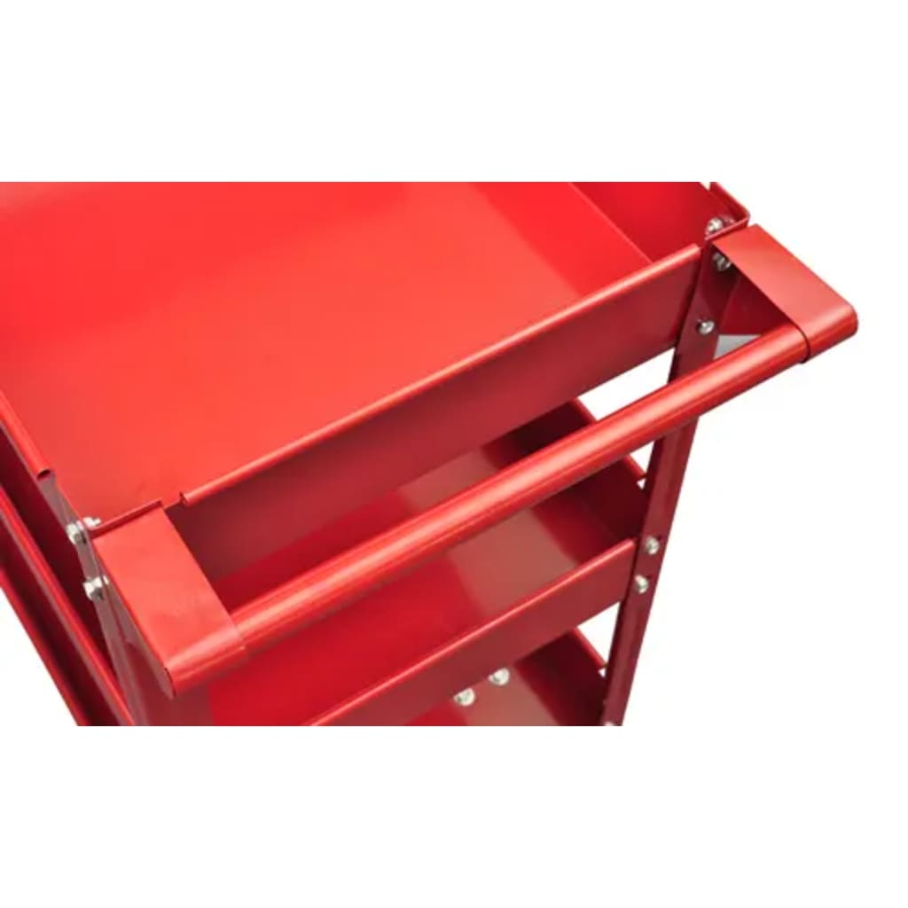 140157 vidaXL Workshop Tool Trolleys with 3 Shelves 2 pcs